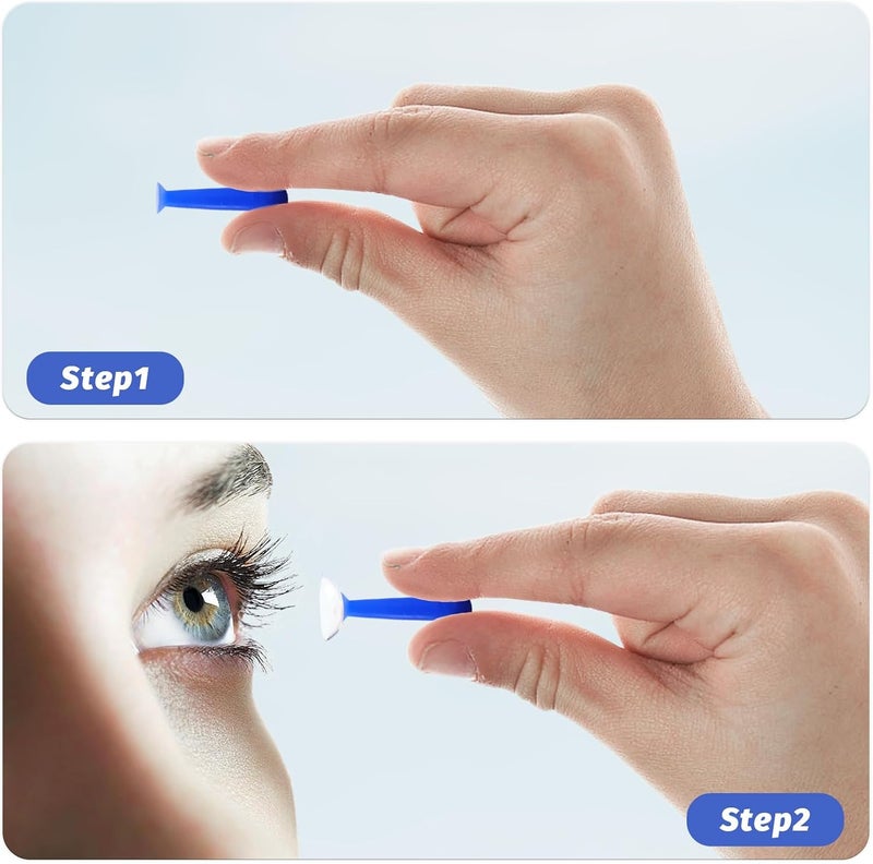 Aoutrow Hard Contact Lens Remover for Hard/RGP Lenses, Contact Lens Inserter Applicator Suction Cup Tool for Prosthetic Eyes, 10 pcs - Image 5
